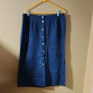 LL Bean Denim Skirt